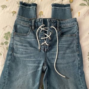 A&E Lace Up Jeans